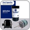 Appli Parts motor start capacitor 200-240 Mfd (microfarads) uF 110-125VAC