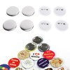 100Pcs Badge Back Cover Tinplate Plastic Base Avoid Rust Firm
