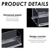 LSYYSL 4 Pieces Transparent Business Card Box, Plastic Business Card