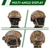 ClrfZebr Adjustable Tactical Helmet with Counterweight Pouch & Cover for