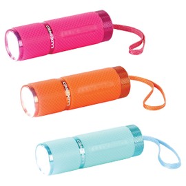 LUXPRO LP395 Gels Glow in Dark 9 LED Flashlight (LP395-6PK)…