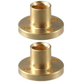 Fudeshe 2PCS Lead Screw Brass Nut, T8 Lead Screw,Anti Backlash Spring Loaded Nut Elimination Gap,Threaded Rod Lead Screws for 3D Printer