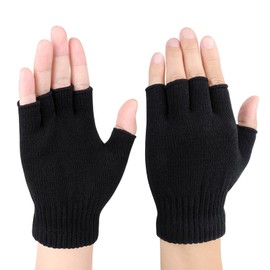 KFRS fingerless gloves for men and women | winter knitted mens fingerless gloves thermal with soft Lining | insulated knit thermal fingerless gloves men