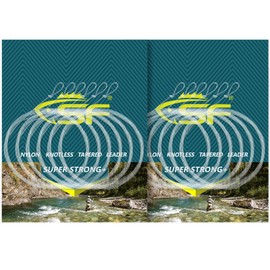 SF 12 PCS Pre Tied Loop Fly Tapered Leader Nylon Fly Fishing Trout Leader Line 9FT-5X