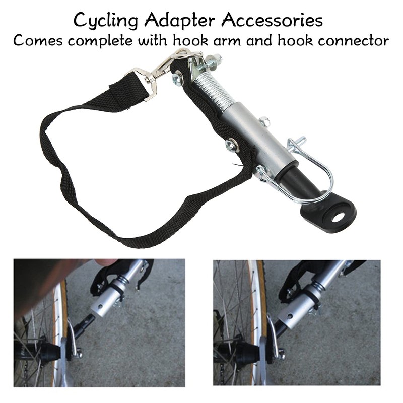 Bike Trailer Hitch Metal Toolless Installation Compact Cycling Coupler Attachment