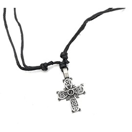 BRAW CLANS TARTANS Celtic Spirit Fine Handcrafted Pewter Neck Pendant Vintage Style Collection with leather String for Men and Women with Special Meaning