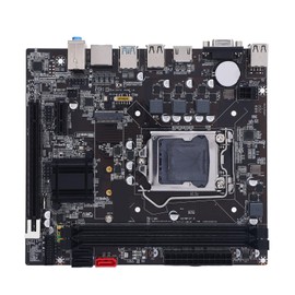 B75 Motherboard, LGA 1155 Motherboard with 2 X 8GB DDR3 Memory Slots, M.2 Nvme NGFF Interfaces, ATA3.0 and ATA2.0 Ports, PCIe for Core I3 I5 I7 for Xeon E3 V2 for Pentium