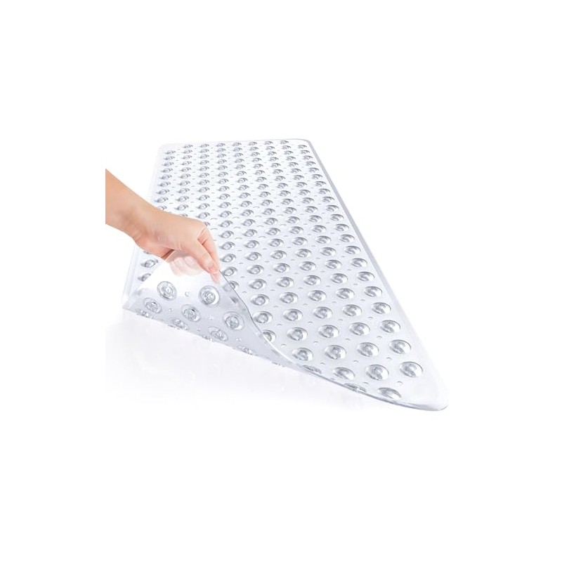 AmazerBath Non-Slip Shower Mat with Suction Cups & Drain Holes
