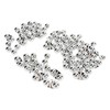 50PCS Fishing Double Rattle Metal Sea Fishing Attractor Bell Beads