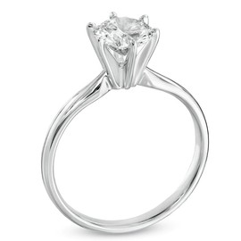 Women's 925 Sterling Silver Engagement Ring Wedding Rings Women 1 Carat 7A Cubic Zirconia Ring with Gift Box Engagement Wedding Gift, Non-precious metal