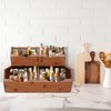 [Upgraded] 2-tier Stackable Bamboo Pantry Storage Bins, Potato and Onion