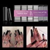 Rofran 700pcs Square Nail Tips No C Curve Clear Straight