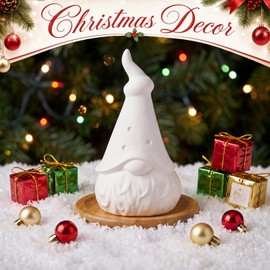 Santa Claus Ceramic Oil Diffuser Passive Wooden Tray Christmas