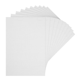 MECCANIXITY Dollhouse Floorboards 12 Inch x 8 Inch Dollhouse Wallpaper and Flooring Pure Color White for Dollhouse Sand Table Model Accessories 10 Pcs