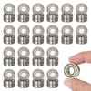 Pack of 40 608 ZZ Ball Bearings, Metal Double Shielded
