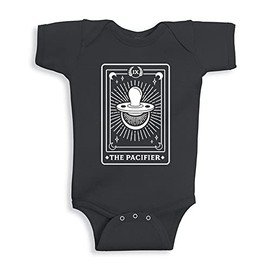 TATY Kids The Pacifier Tarot Card Baby Infant One Piece Bodysuit 12 Months Black