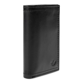 Dockers Men's RFID Extra Capacity Slim Profile Trifold Wallet, Black Xcap, One Size