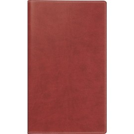rido/idé Pocket Diary Model Mini Planner D 15 '26 | A6, Faux Leather, Red/Brown