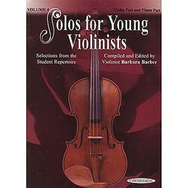Solos for Young Violinists, Violin Part and Piano Accompaniment, Volume 4 by Barbara Barber