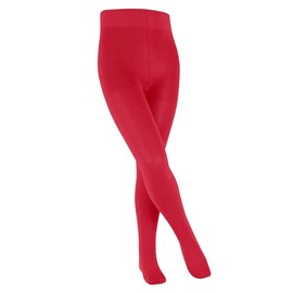 FALKE Unisex Children's Family Tights Breathable Sustainable Organic Cotton Opaque with Comfort Waistband Non-Slip Durable Flat Seam for Pressure-free Toe Pack of 1, Red Lipstick 8000