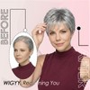 Mixed Grey Pixie Cut Wig for White Women – Short