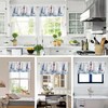 Nautical Lighthouse Valance Curtains,Rod Pocket Valances for Windows,Small Window Treatment