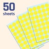 2000 Pieces, 20mm - Yellow Dot Stickers, Sticky Dots Round