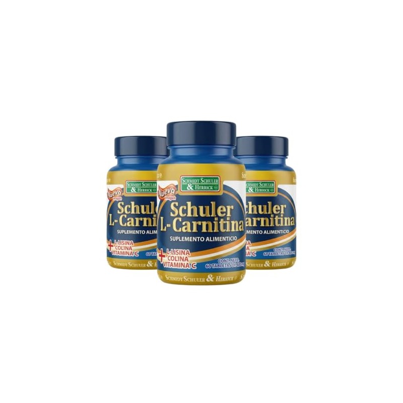L-Carnitina 400 mg Schuler Pack de 3 Frascos con 60
