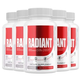 Radiant Advanced Formula Vitamin Natural Health & Wellness Supplement ( 5 Pack )