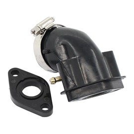 Intake Manifold with Insulator and O-Ring for GY6 50cc 4-Stroke China Scooter 139QMB 139QMA Motor for Adly Baotian BT49QT Benero Benzhou YY50QT for Flex Tech Qingqi QM50QT Jinlun JC50QT Jonway Longjia