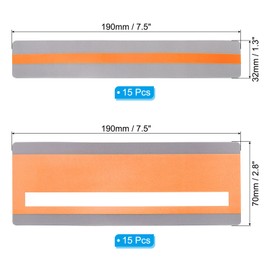 PATIKIL 30Pcs Guided Reading Highlight Strips, 2 Sizes Colored Overlay Highlight Bookmarks, Reading Tracking Rulers with Transparent Strip Helps with Dyslexia, Orange