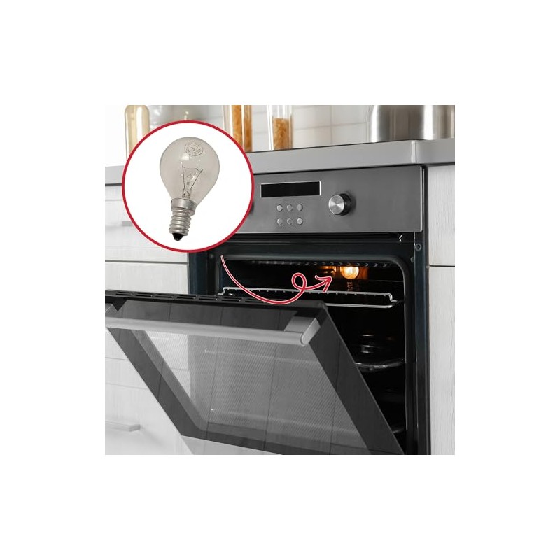 SCHOLTES - E14 LAMPE DE FOUR 40W-230V-300°C (75X45MM) POUR FOUR