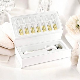 Struzzo Face Care Set Against Wrinkles & Scars | Impurities | Anti-Age | Skin Tightening with Hyaluronic Acid & Derma Roller
