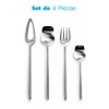 Bluelander Set Portátil Cubiertos Minimalistas Acero Inoxidable 4 Pzas