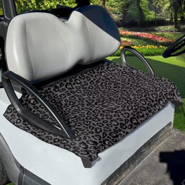 Flashideas Black and Grey Stripes Golf Cart Seat Towel Blanket Covers Portable Club Car Seat Cover Travel Sports Cart Seat Cushion Accessories