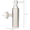 Wall Mounted Home Bathroom Stainless Steel Round Manual Hand Liquid