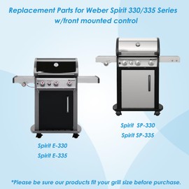 BBQration Grill Parts for Weber Spirit 330/335 Grill Replacement Parts, 68948 65518 Grill Burner for Weber Spirit Grill Parts, 18 Inch Burner Tube for Weber Spirit E-330 E-335 SP-330 SP-335