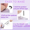 2 Piece Eyebrow Tracing Mapping Kit for Pre Dyed Eyebrows,