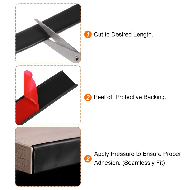 HARFINGTON U-Shape Edge Banding 1-3/16" x 9.8ft (30mm x 3000mm)