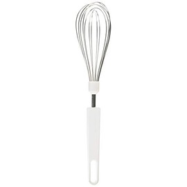 Metaltex Whisk 28 cm with Plastic Handle, Stainless Steel Black/Silver