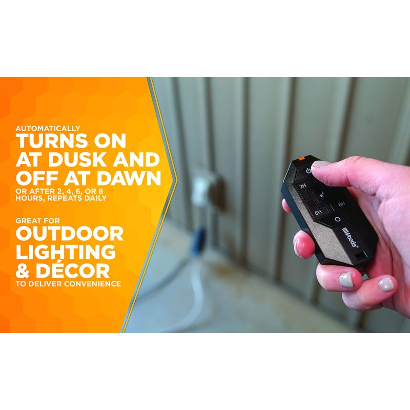 Woods 50126WD Outdoor Indoor Wireless Remote Control Outlet Kit; Electrical