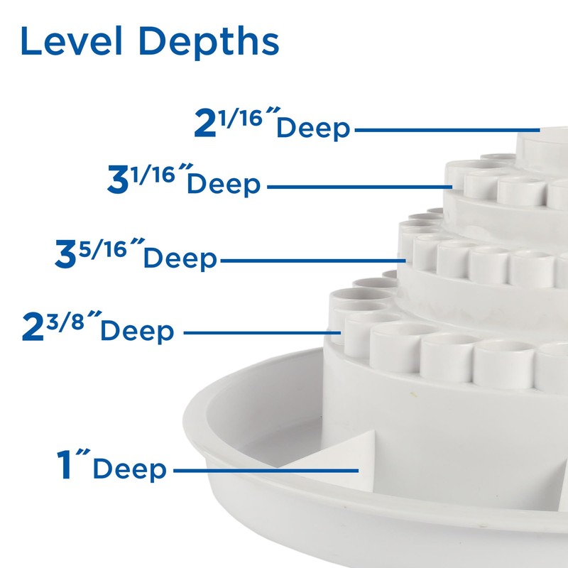 ALVIN, Spin-O-Tray, 9893-1, Rotating Desktop Receptacle, Art, Drafting, and Design