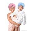 Gorros de ducha de unicornio para cabello largo y grueso,