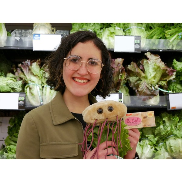GIANTmicrobes E. Coli Plush – Learn About The Importance of Gut Health and Food Safety with This Unique Fun Gift for Families, Teachers, Chefs, Doctors, Gastroenterologists, Students and Scientists