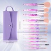DUAIU Makeup Brushes,12pcs Professional Make Up Brush Set Premium Synthetic