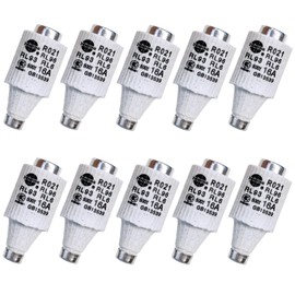 10er Pack Sicherungseinsätze, gG-Typ 16A 500VAC Spiral-Keramik-Sicherungen, Ceramic DIII Sicherung, Sicherungseinsätze für Kabel und Leitungsschutz