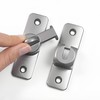 Living Loving Front Door Latch Lock - Security Hook for Fire Doors, Room Doors & Sliding Doors Double Lock Black 2ea