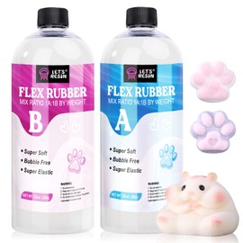 LET'S RESIN Silicone Rubber for Making Taba Squishy-Super Soft 64oz Silicon Mix for Squishy Maker, DIY, Custom Cat Paws & Stress Relief Gifts