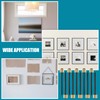 Bonsicoky Picture Hanging Nails, Black Steel Nails and Brass Head