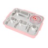 Lunch Box with Lid 5 Compartments Heat Preservation Stainless Steel